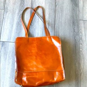 Patricia Nash leather brown tote